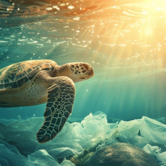 Sea Turtle Swimming