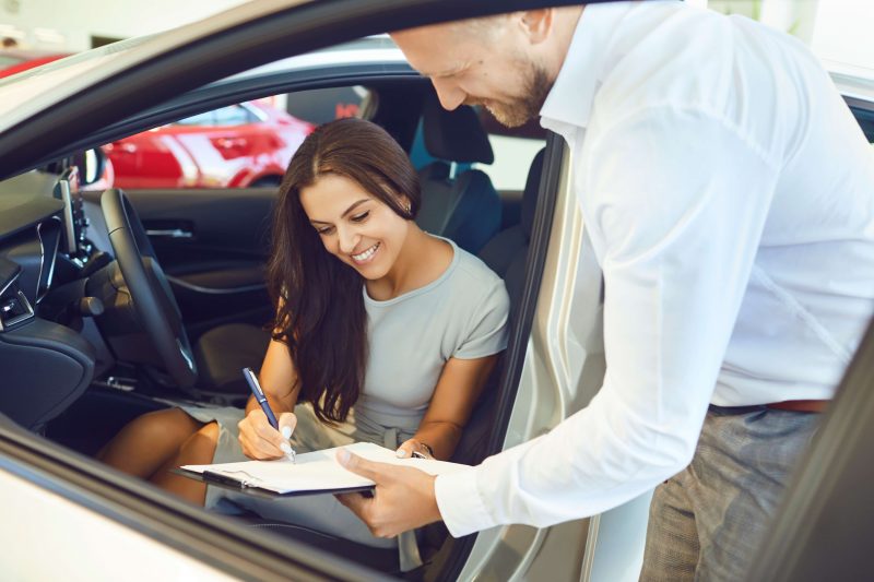 signing car documents