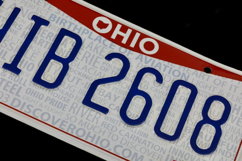 Ohio license plate