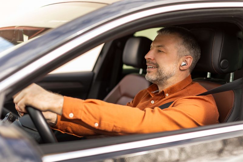 Hands-free phone conversation while driving