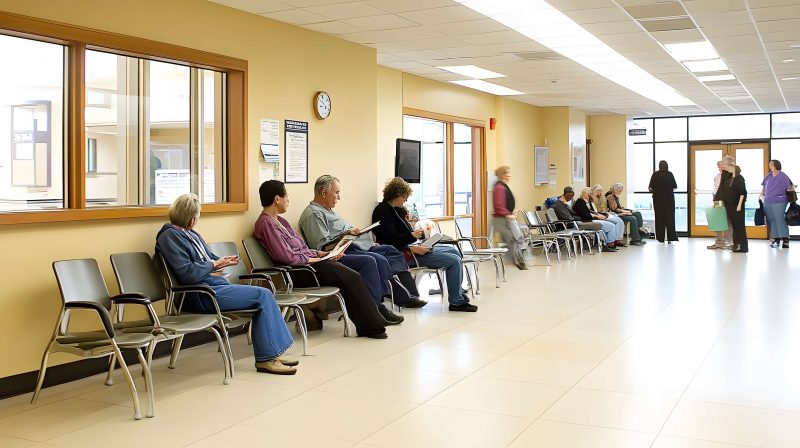 People in a waiting room