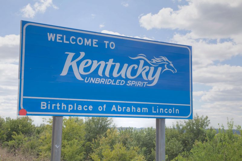 Welcome to Kentucky sign