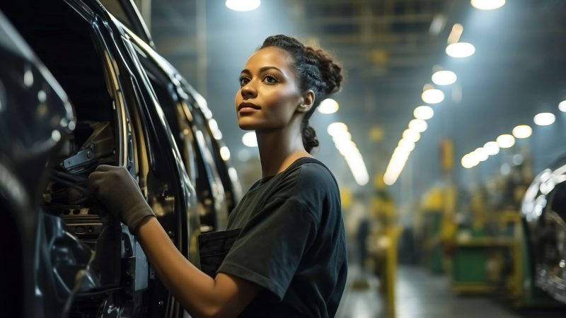 Auto plant worker