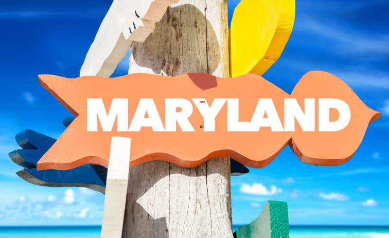 Happy Maryland sign