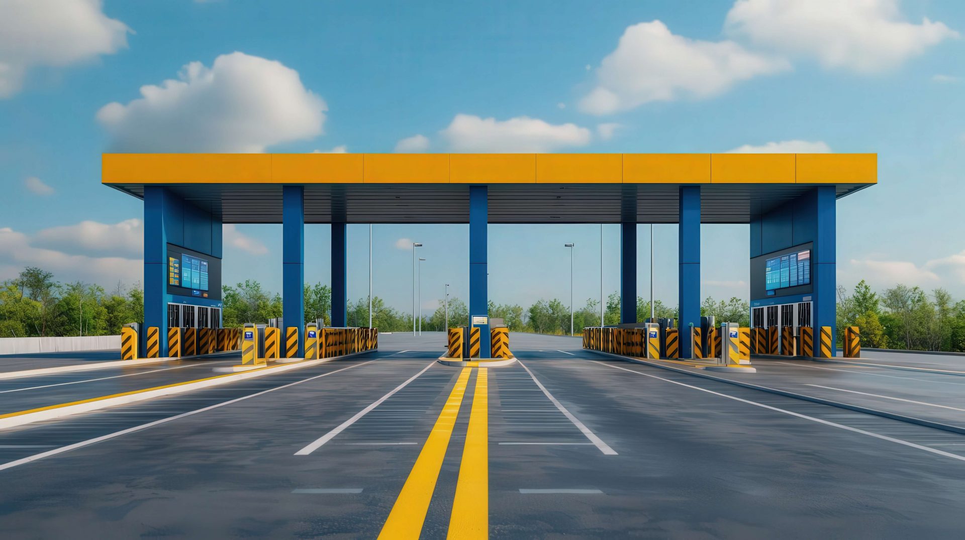 Electronic toll booth